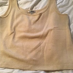 St. John Santana Knit Beige Tank Top